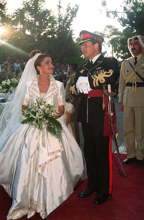 queen rania wedding gown